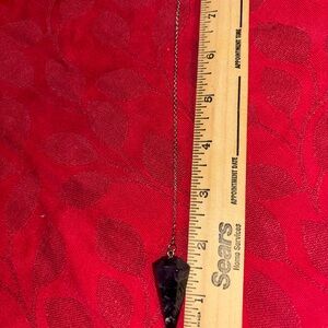 Amethyst Pendulum NEW silver chain